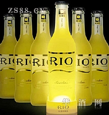 RIO锐澳6瓶装香橙味伏特加鸡尾酒-预调酒-发光瓶（含1瓶发光瓶）